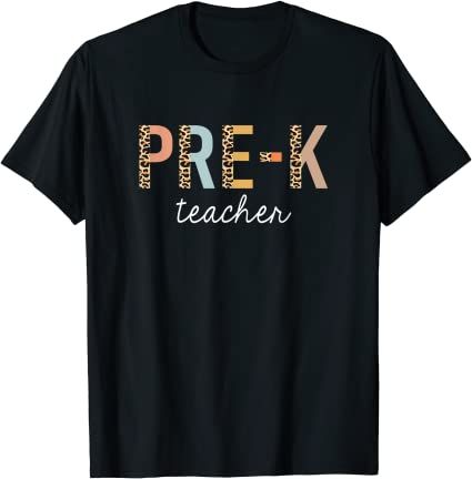 Back To School 2021 – Leopard Prek Teacher Cute Preschool Back To School Shirt For Teacher