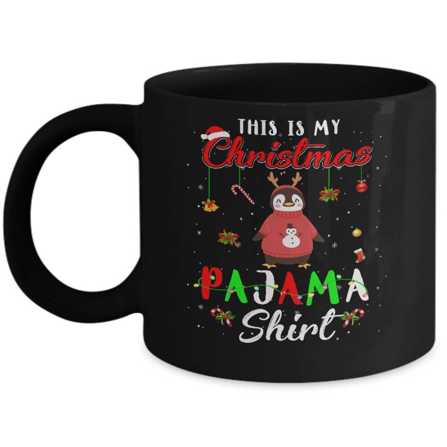 This Is My Christmas Pajama Penguin Christmas Gifts Mug