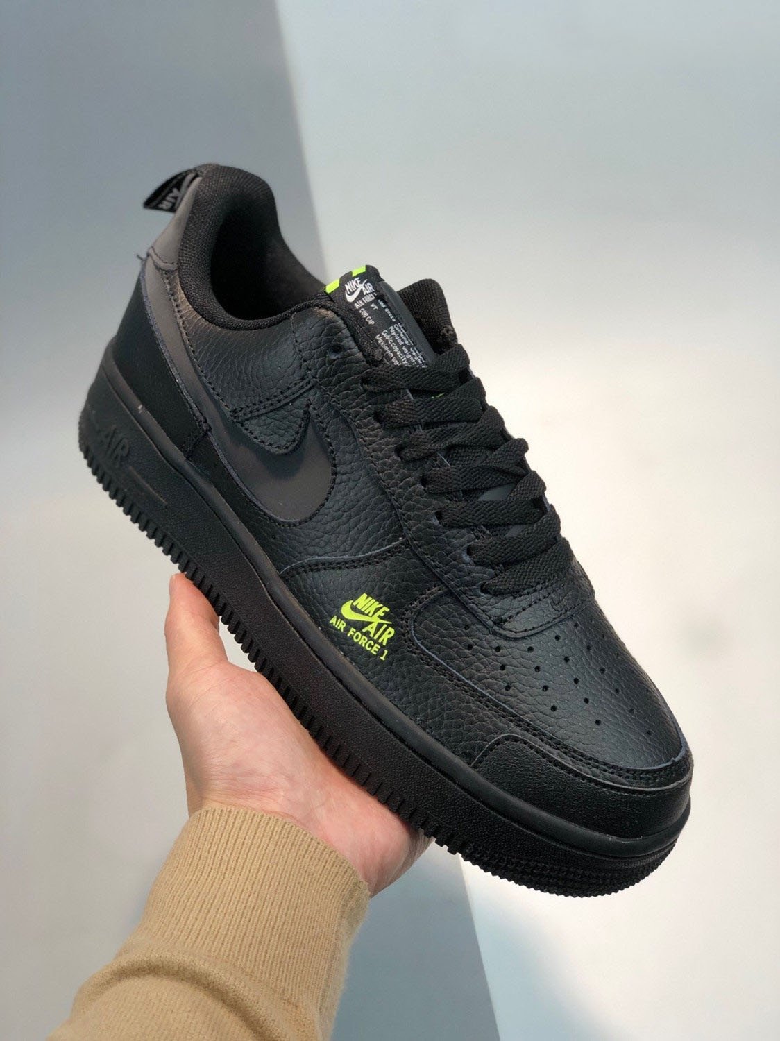 Nike Air Force 1 Low Black Reflective Swooshes 5340352