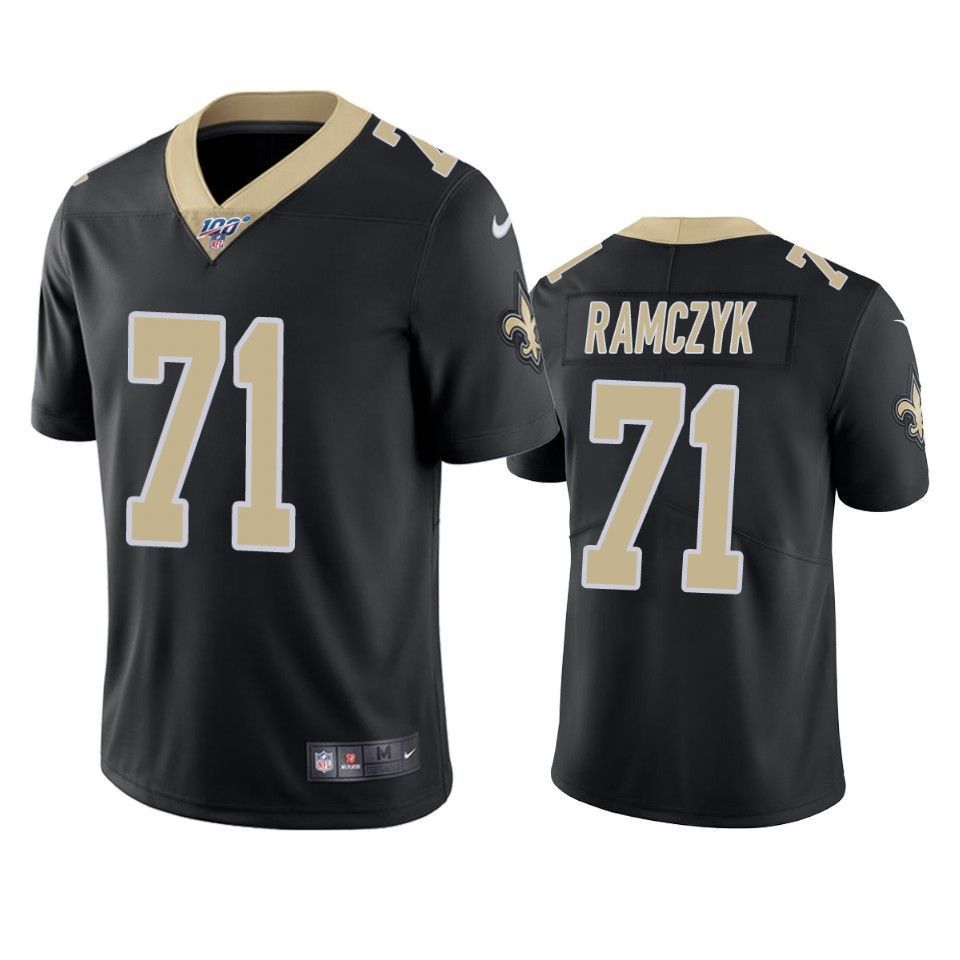 New Orleans Saints Ryan Ramczyk Limited Jersey Black 100Th Season