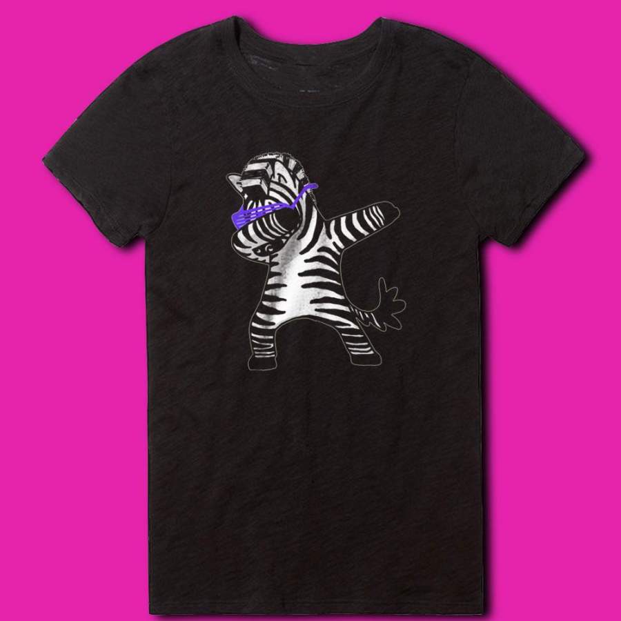 Animal Dabbing Zebra Women’S T Shirt