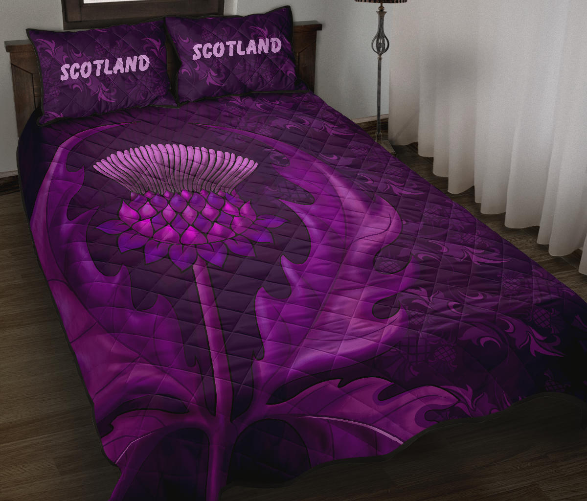 1Stscotland Quilt Bed Set – Scottish Thistle Beautiful A24