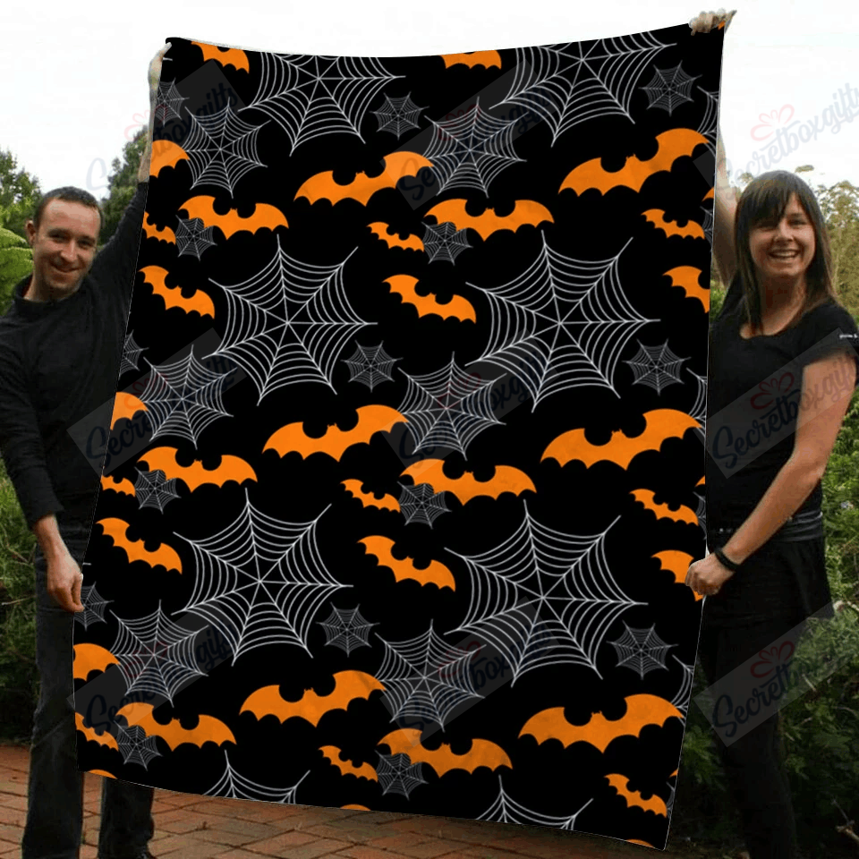 Bat Halloween Th1709591Cl Fleece Blanket