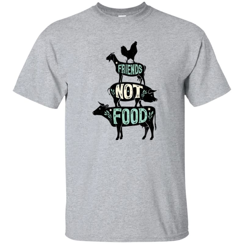 Agr Friends Not Food – Vegan Vegetarian Animal Lovers T-shirt – Vintage Distressed_2 Youth T-shirt