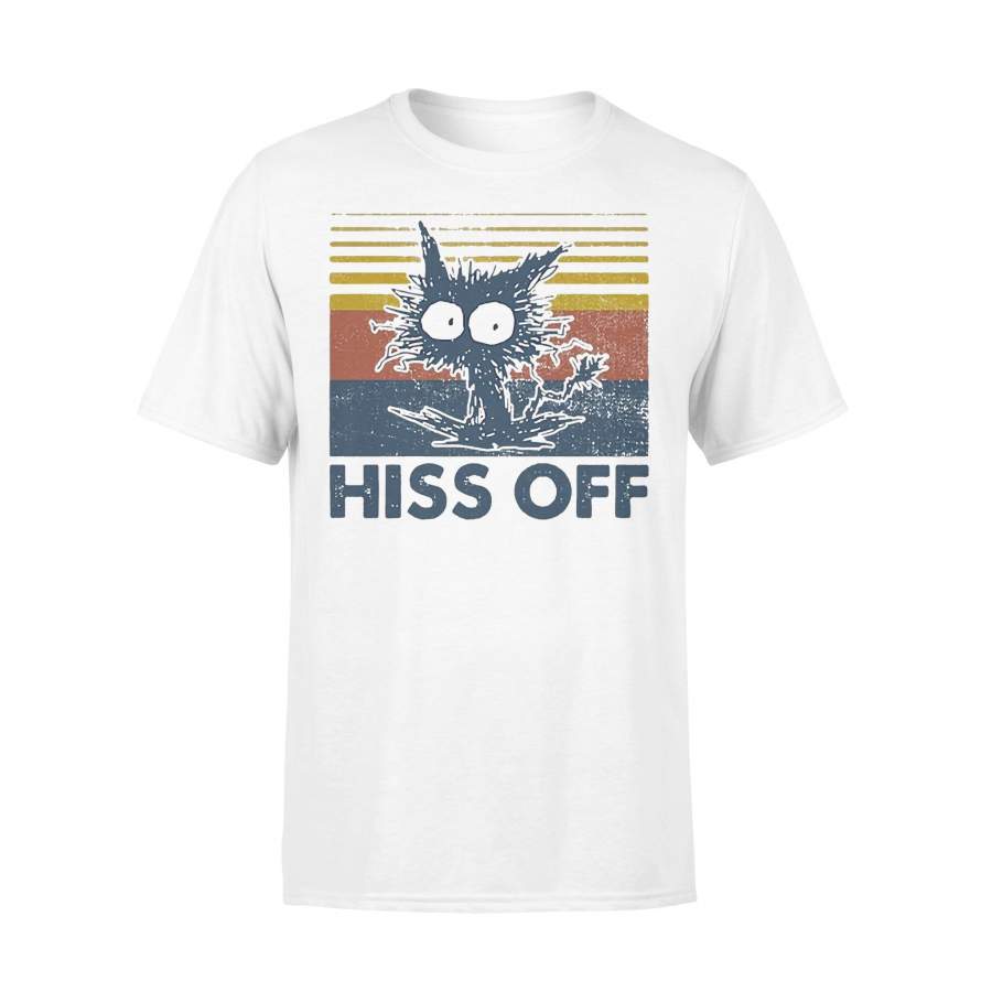 Hiss Off Crazy Cat Vintage  T-shirt