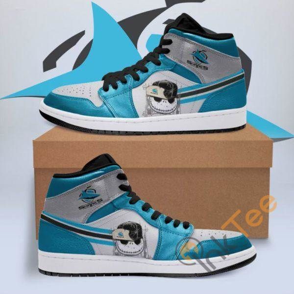 Cronulla Sutherland Sharks Sport Custom Sneakers It572 Air Jordan Sneaker Air Jordan High Sneakers