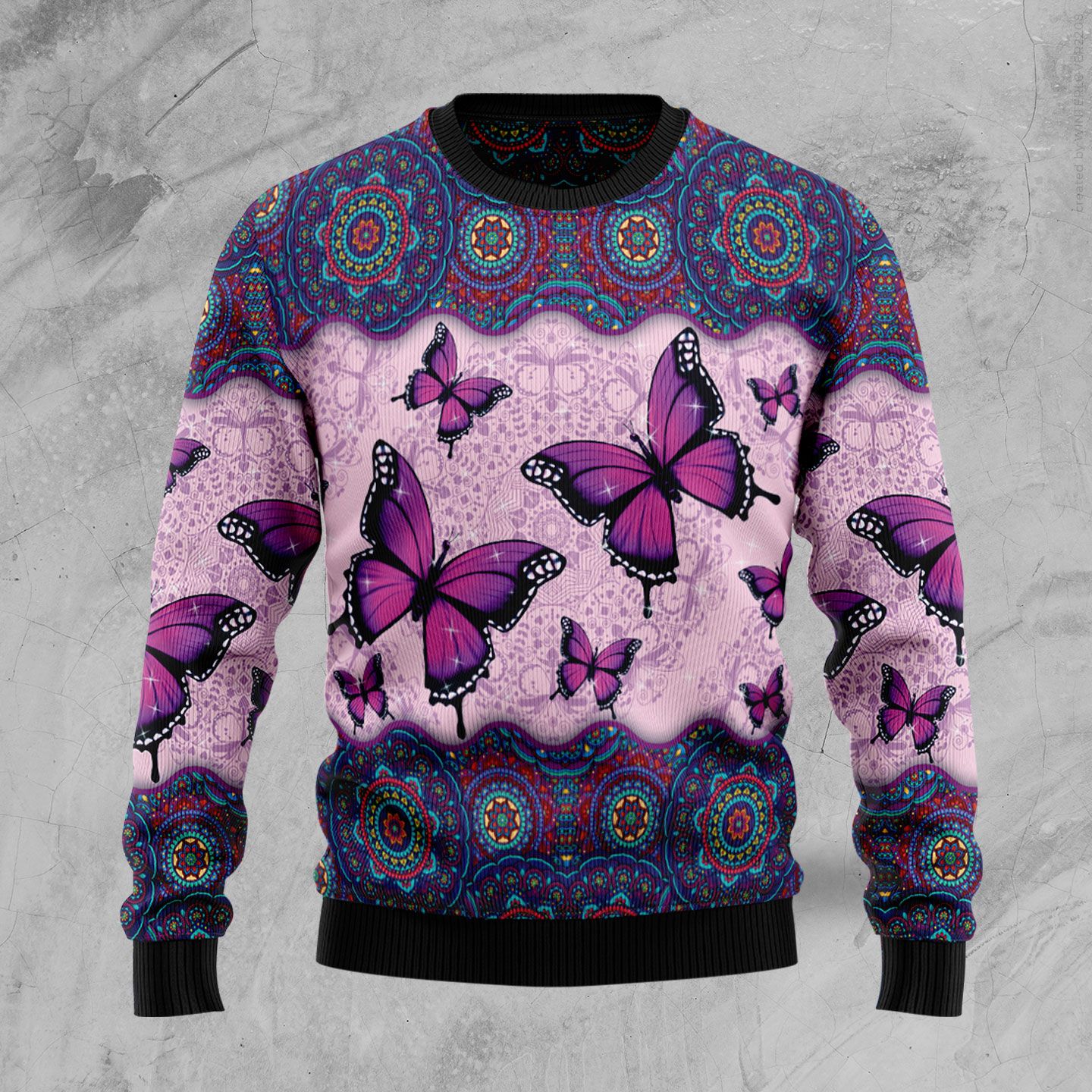 Beautiful Butterfly HZ101405 Ugly Christmas Sweater