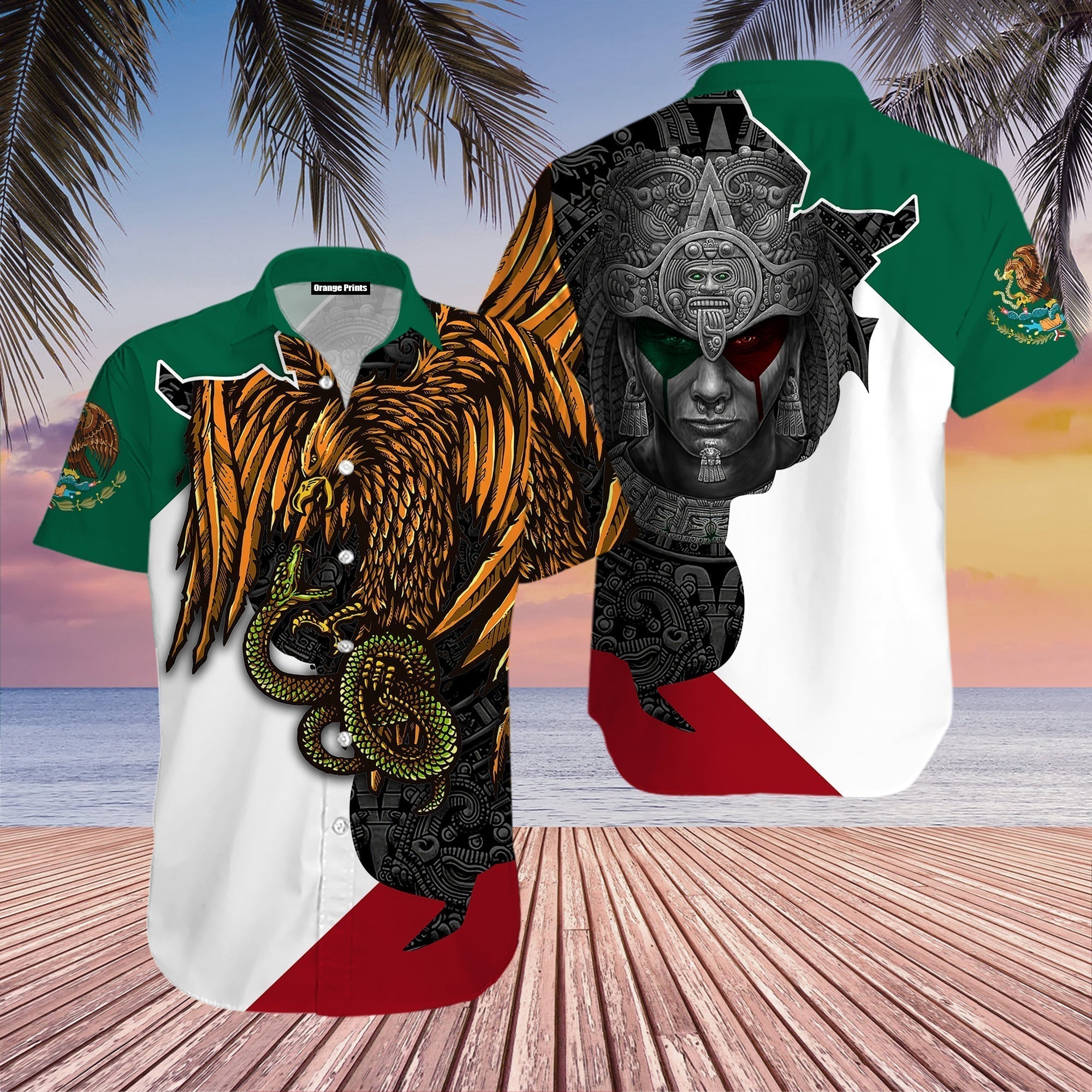 Mexico Flag Viking Hawaii Shirt For Men And Women Ha56492