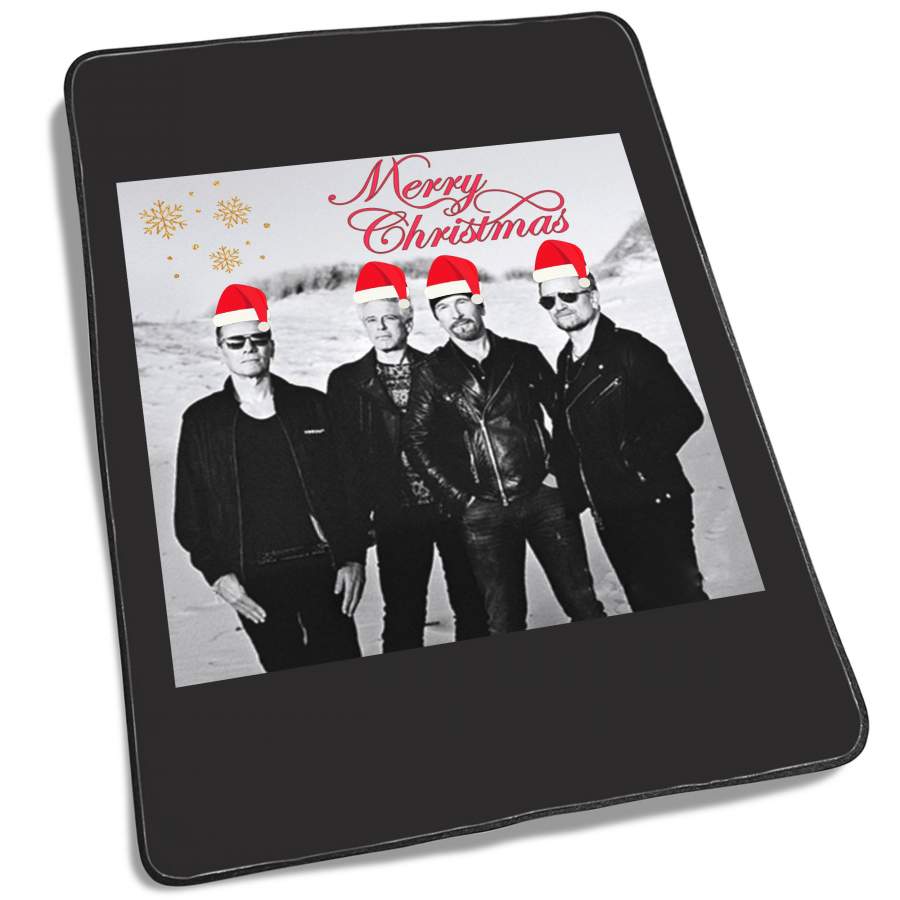 U2 Merry Christmas Fleece Blanket