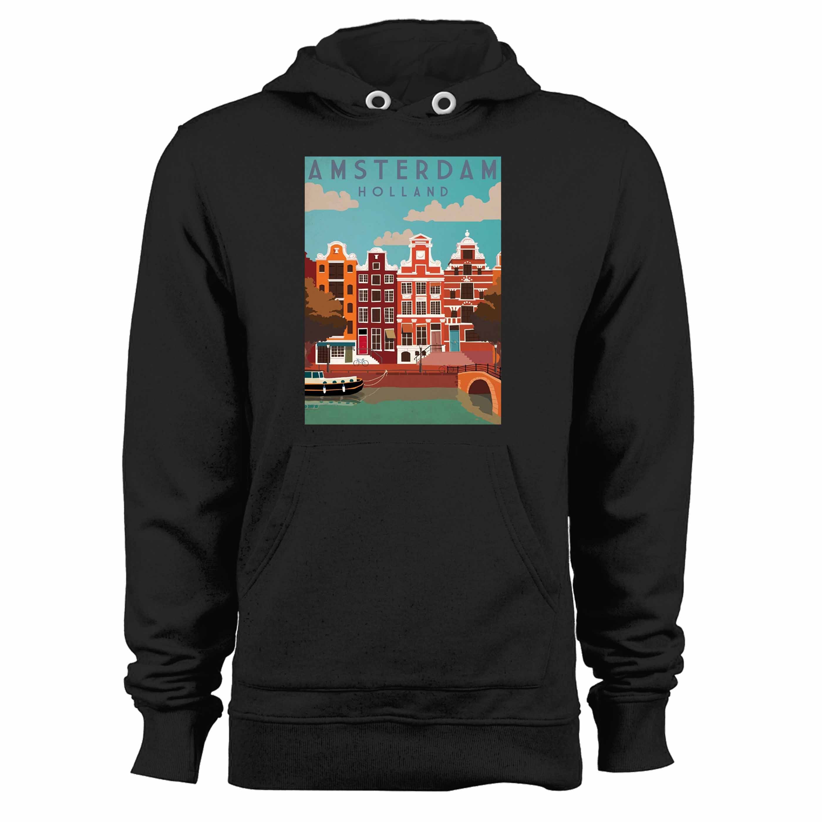 Amsterdam Classic Retro Vintage  Unisex Hoodie