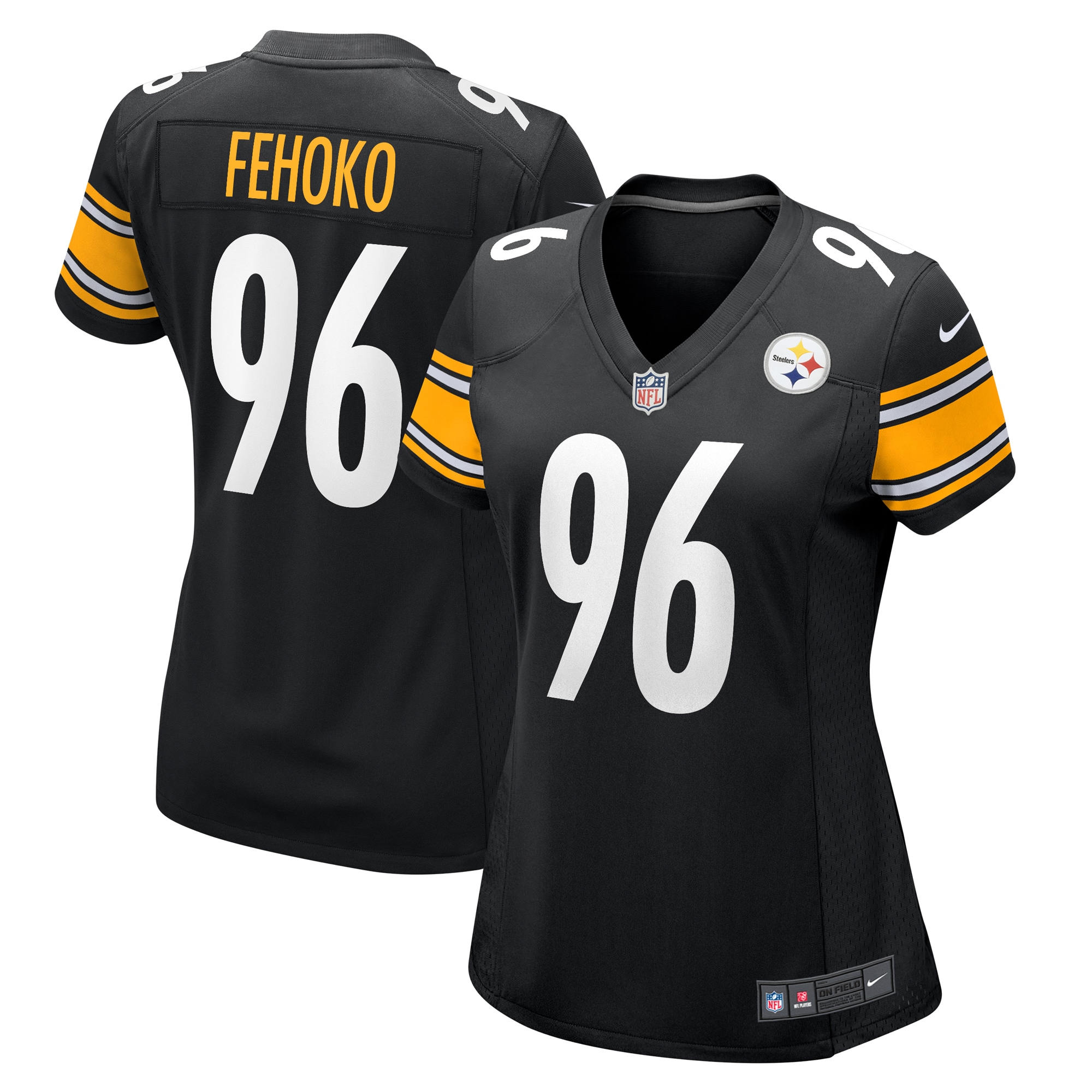 Breiden Fehoko Pittsburgh Steelers Women's Game Jersey – Black