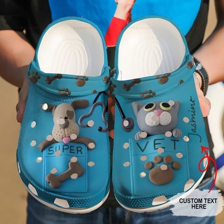 Personalized Vet Tech Shirt Crocsy Shoes For Mens And Womens