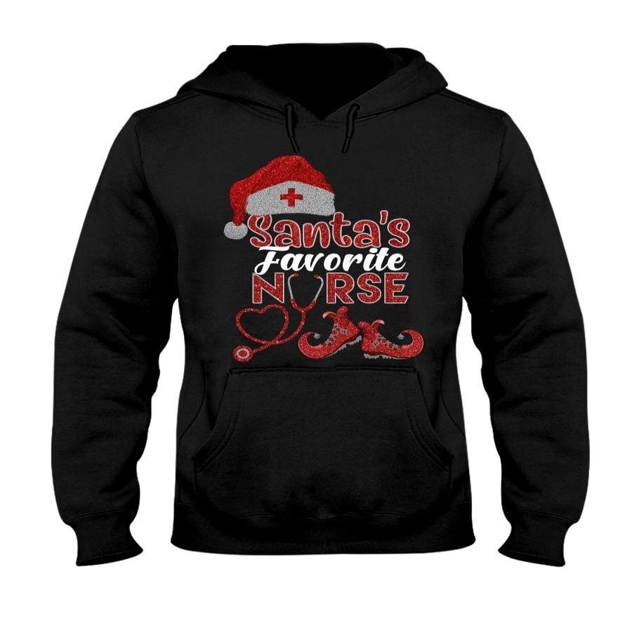 Santa Favorite Nurse Christmas Gift Hoodie