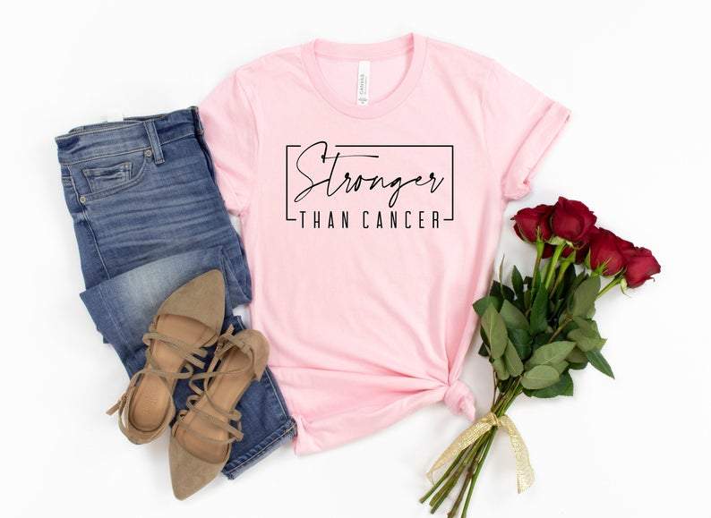 Family Cancer Shirt,Cancer T Shirt, Stronger Than Cancer, Cancer Survivor Tshirt,Breast Cancer Shirt, Cancer Tee, Cancer Awareness Tee