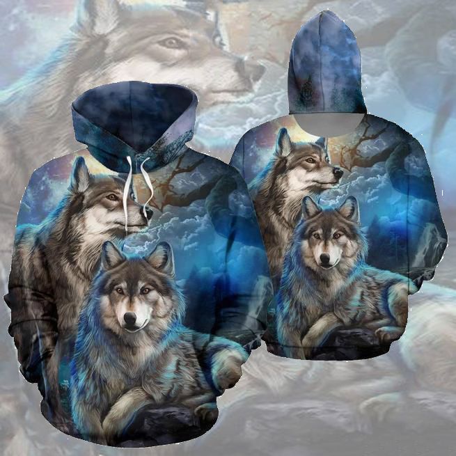 Spirit Animal, Night Wolves Hoodie