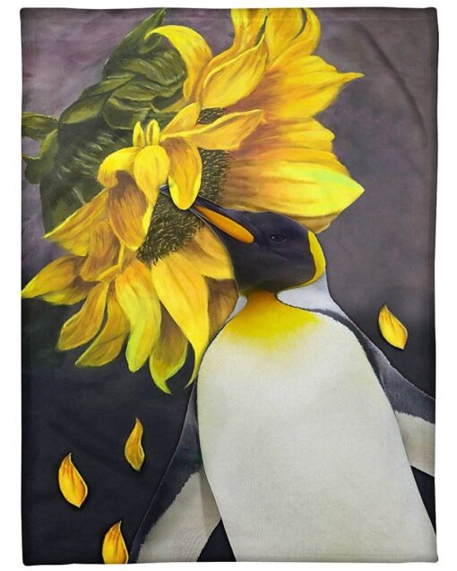 Penguin Sunflower Soft Cozy Lightweight Premium Blanket