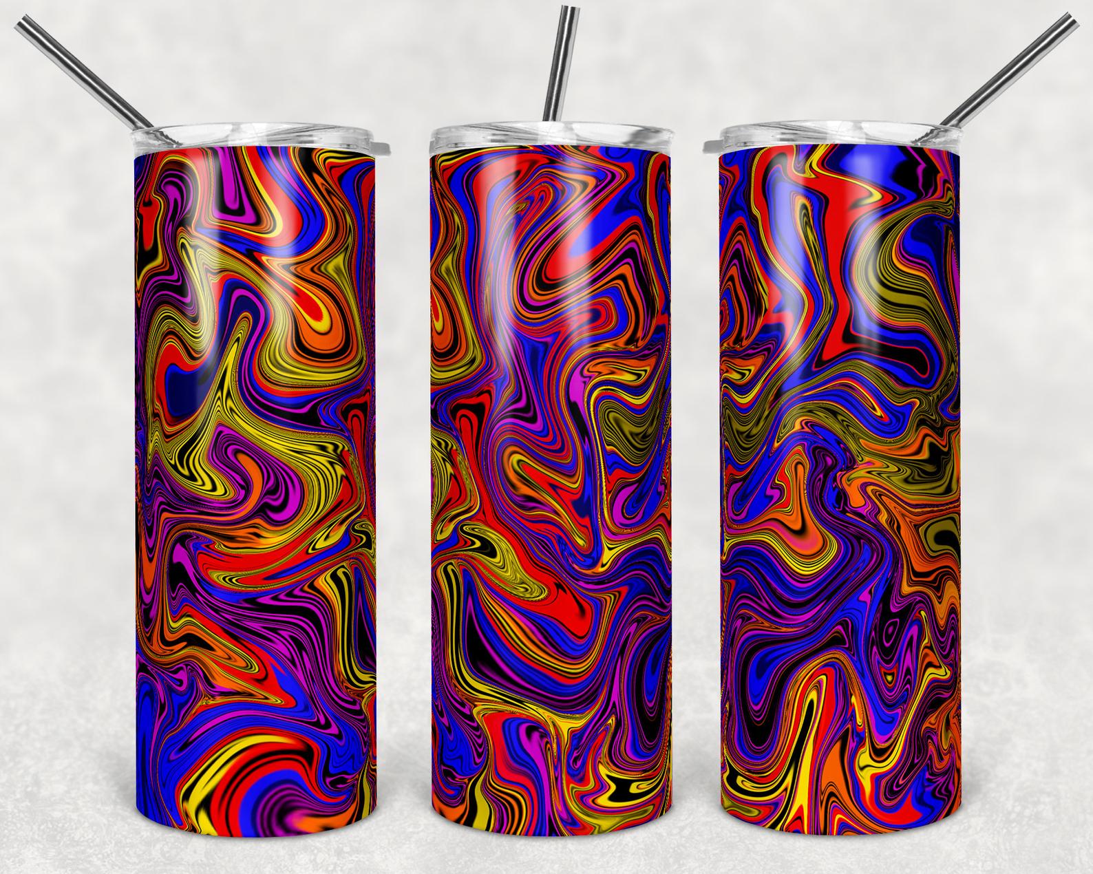 Superhero Swirl 20Oz Skinny Tumbler