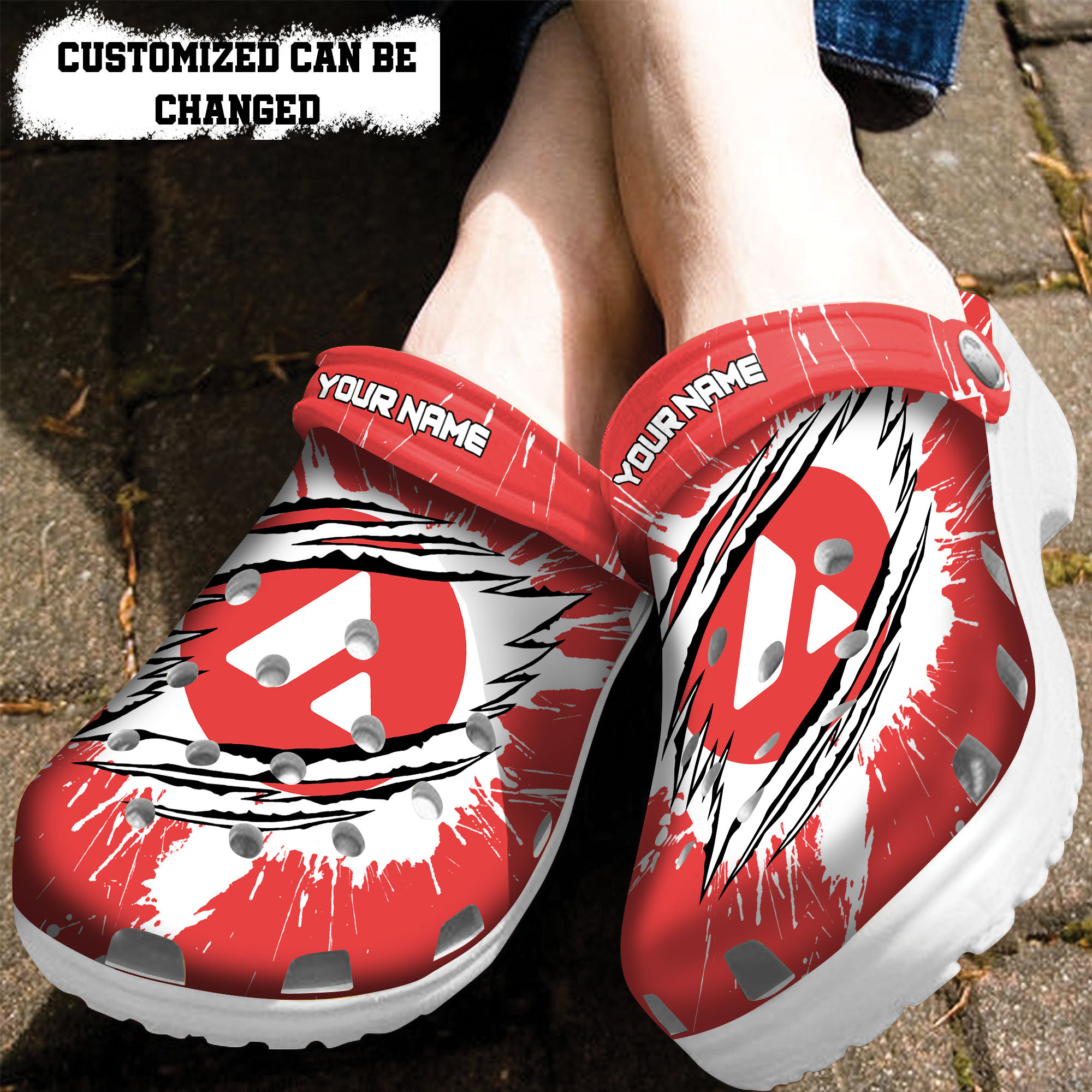 Crypto Crocs – Personalized Avax Coin Ripped Through Clog Shoes ...