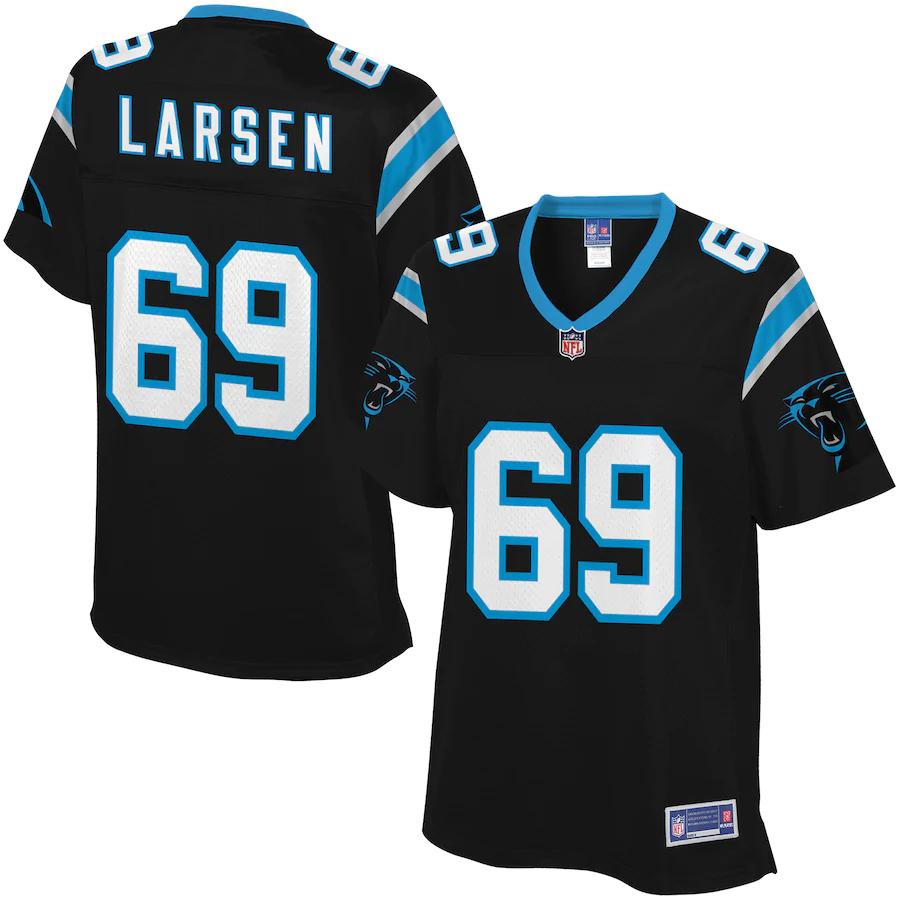 Tyler Larsen Carolina Panthers NFL Pro Line Womens Player Jersey – Black