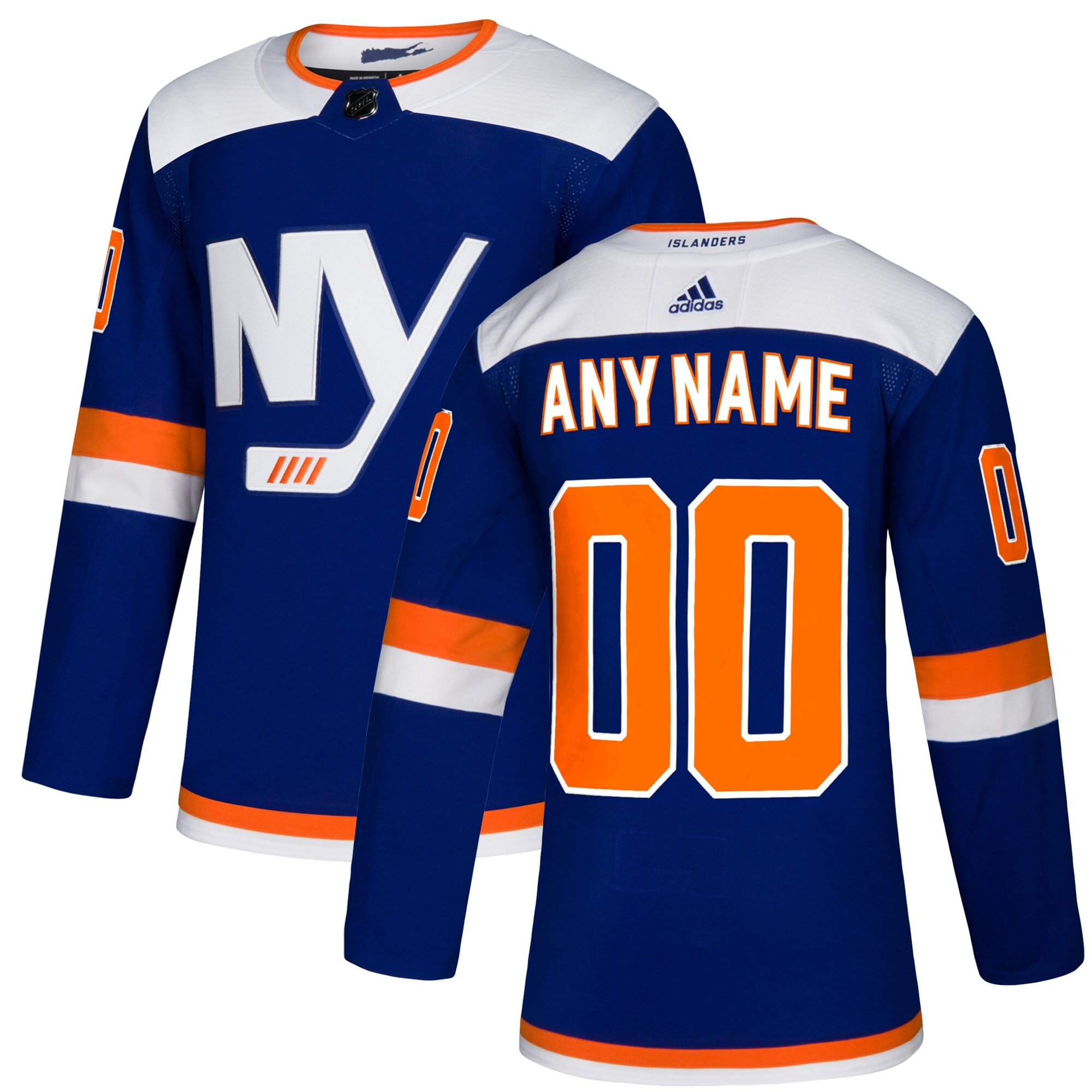 New York Islanders Alternate Authentic Custom Jersey – Blue