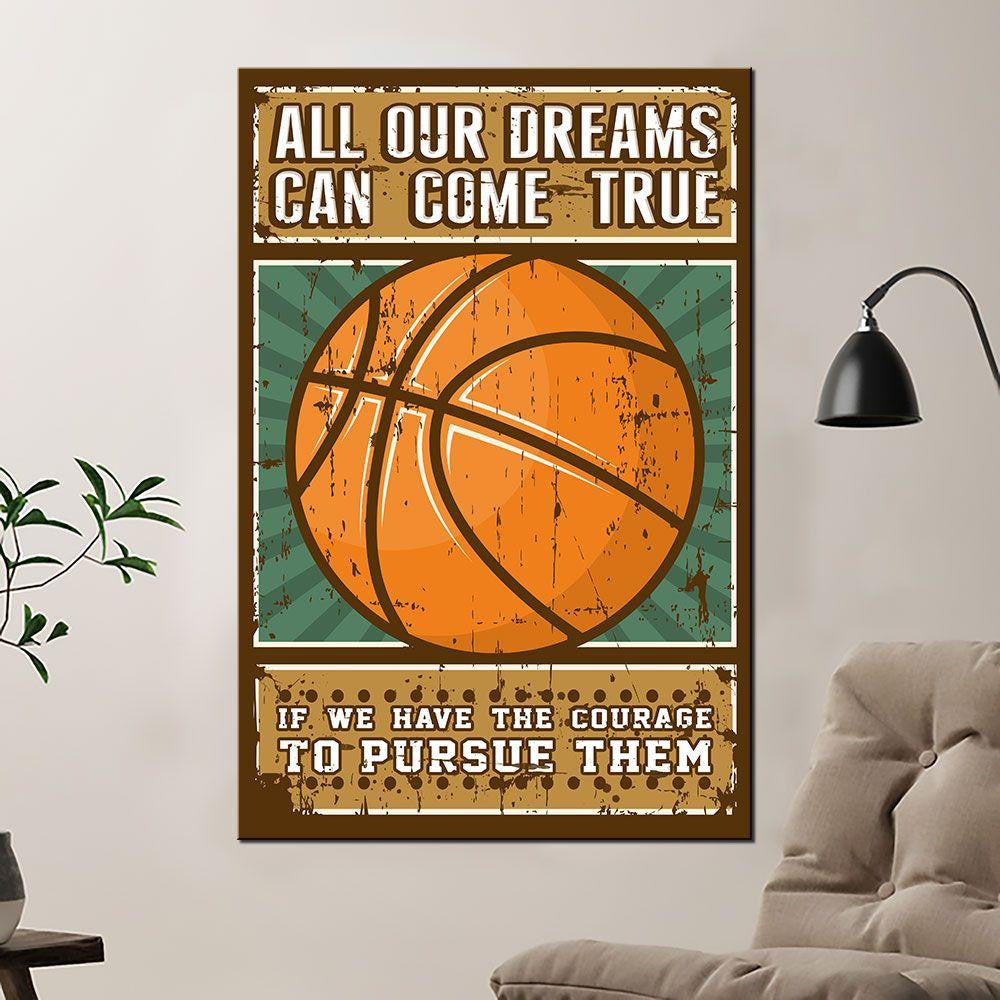 Volleyball Poster – All Our Dreams Can Come True Home Décor Birthday Gift For Son Brother Boy Friend – Gigo Smart