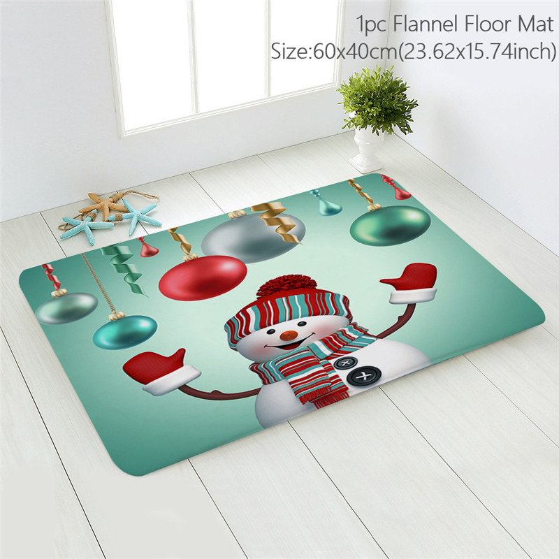 Merry Christmas Decorations for Home Santa Snowman Doormat Navidad Ornament New Year 2023 Gifts Xmas Party Decor Natal Noel 2022 alx