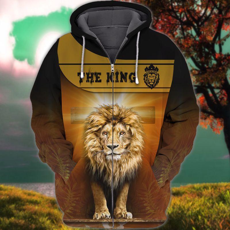 The King Lion 3D All Over Printed Unisex Hoodie T-Shirts Plus Size S-5Xl