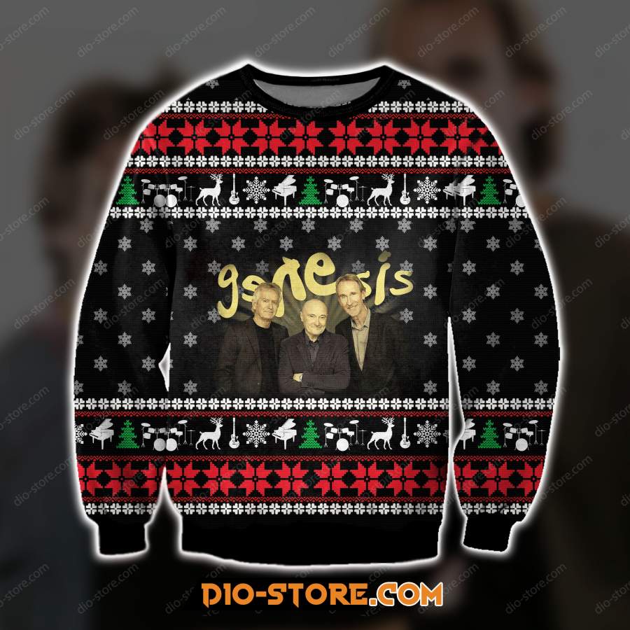 3D ALL OVER PRINT KNITTING PATTERN Genesis UGLY CHRISTMAS SWEATER