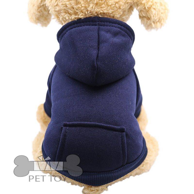 Sport Pet Clothes Puppy Dog Hoodies Sweater Dog Cat Warm Sweatshirt Fashion Pure Color Small Dog Shirt Soft Pet Costume