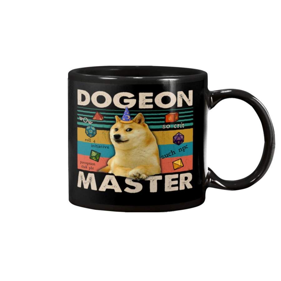 Dogeon Master Vintage Style White Mug