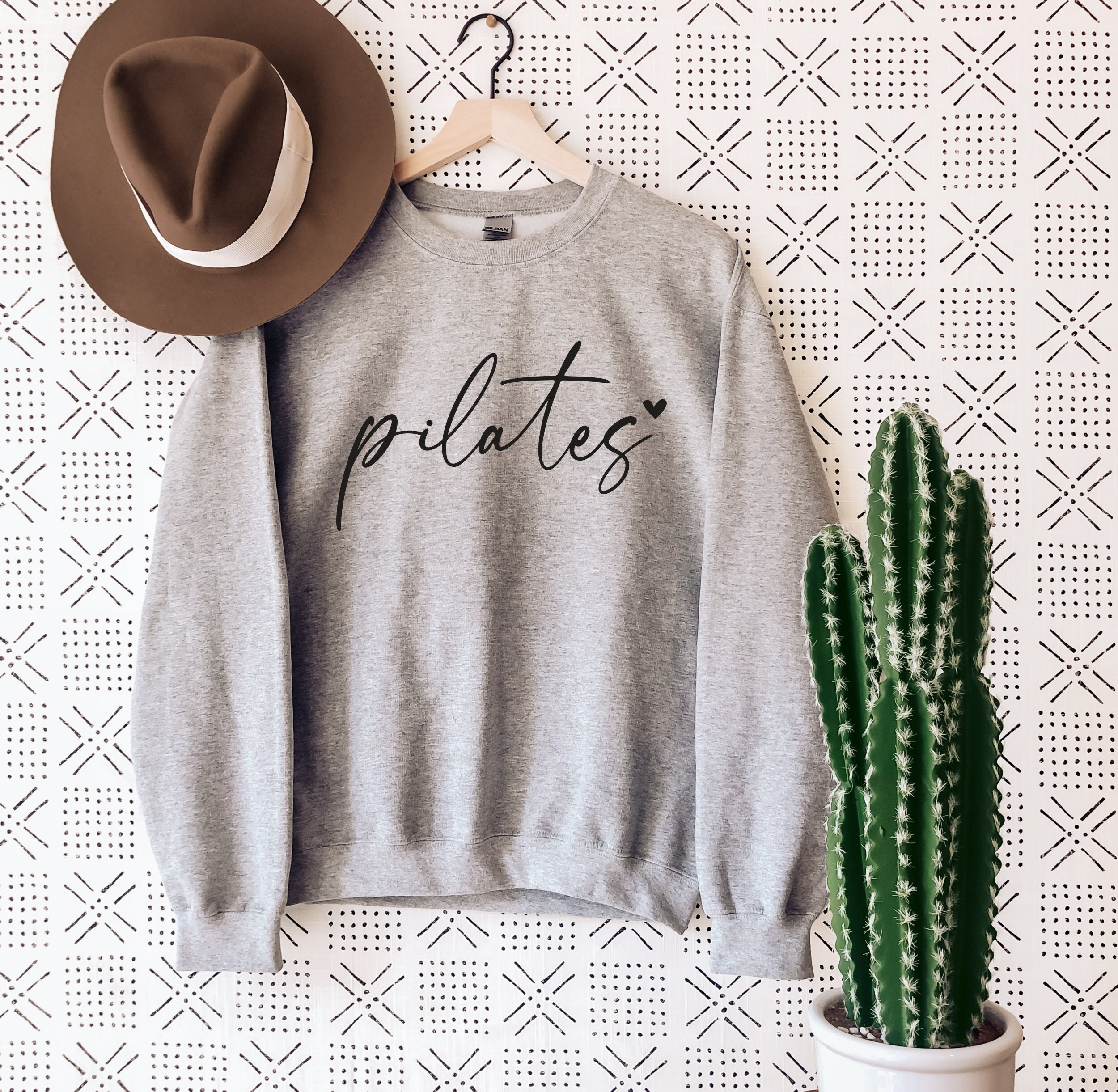 Pilates Sweatshirt,  Women Sweatshirt, Gift for Her, Pilates Lover Sweatshirt, Winter Sweatshirt, Christmas Gift,  Ink and Quotes