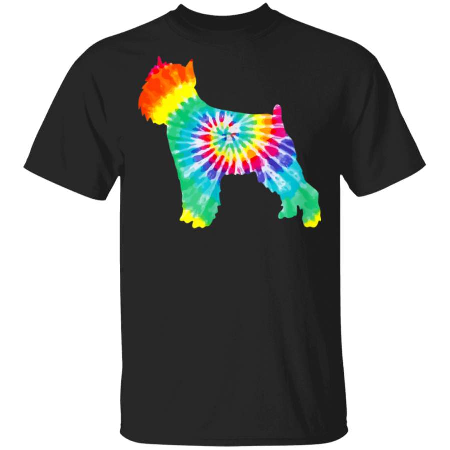 Tie Dye Brussels Griffon  Hippie Dog Mom Retro Gift TShirt