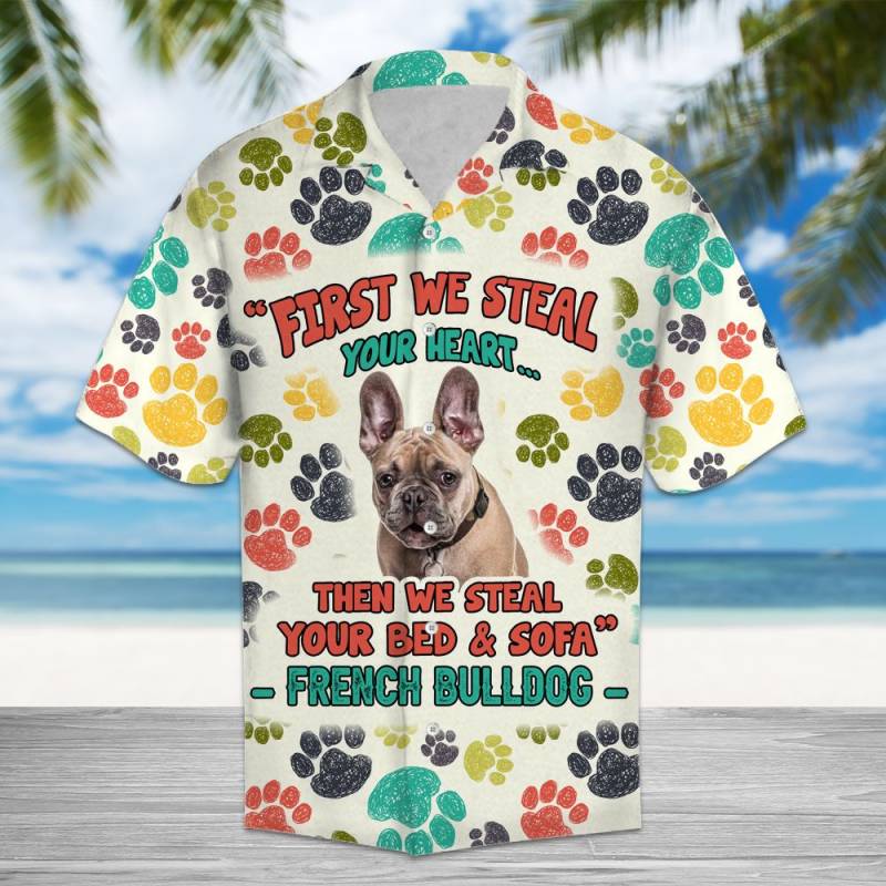 French Bulldog Steal Your Heart Hawaii Shirt Ha42955