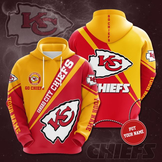 Kansas City Chiefs Hooded Pocket 4 Unisex 3D Hoodie Gift For Fans