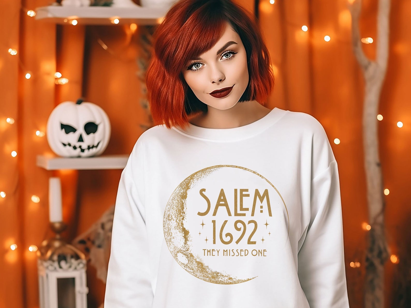 Hallo Moon Sweatshirt Halloween 2D Crewneck Sweatshirt All Over Print Sweatshirt For Women Sweatshirt For Men Sws3828