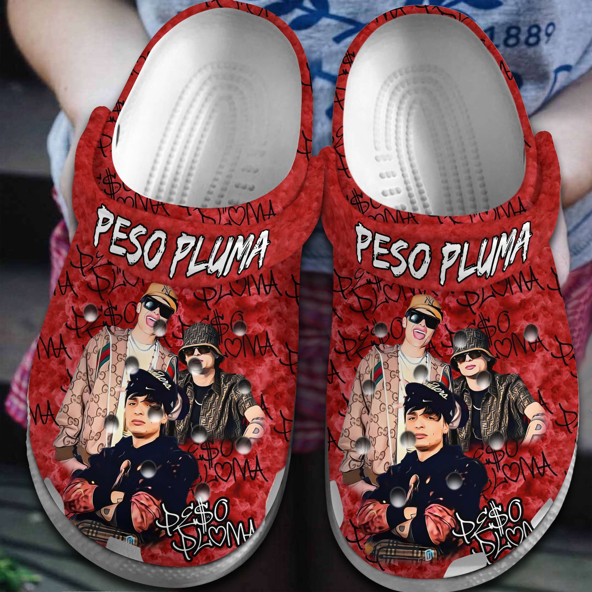 Peso Pluma Singer Music Crocss Crocband Clogs Shoes Comfortable For Men Women And Kids Sw
