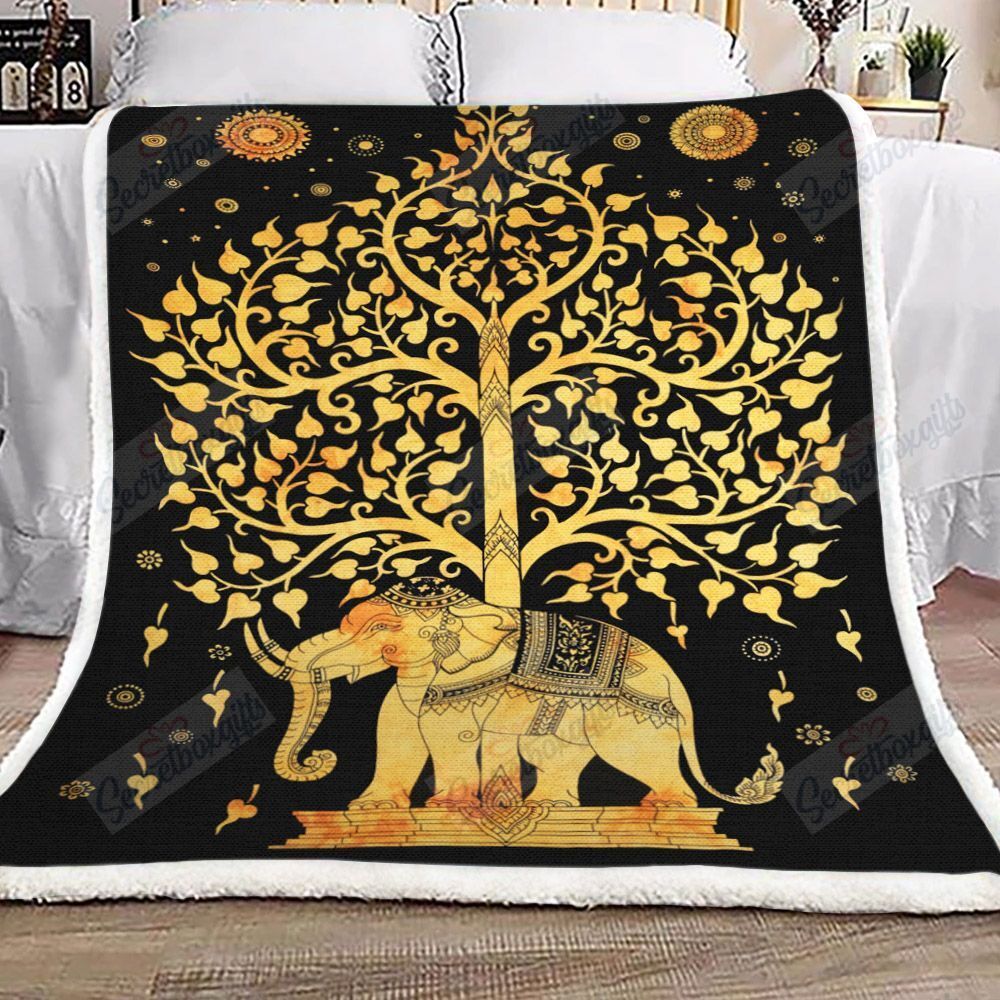 Elephant Tree Of Life Am2812523Cl Fleece Blanket