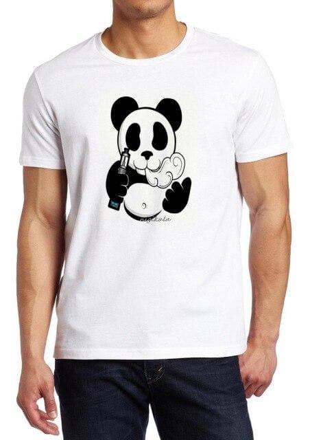 Vaper Panda I Vape 420 Smoking Just Drip Coil Fruit Of The Loom T-Shirt