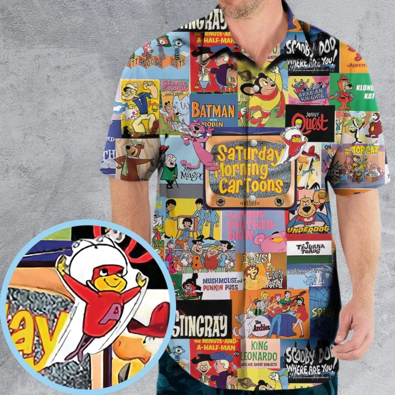 Saturday Morning Catoons Hawaiian Shirt