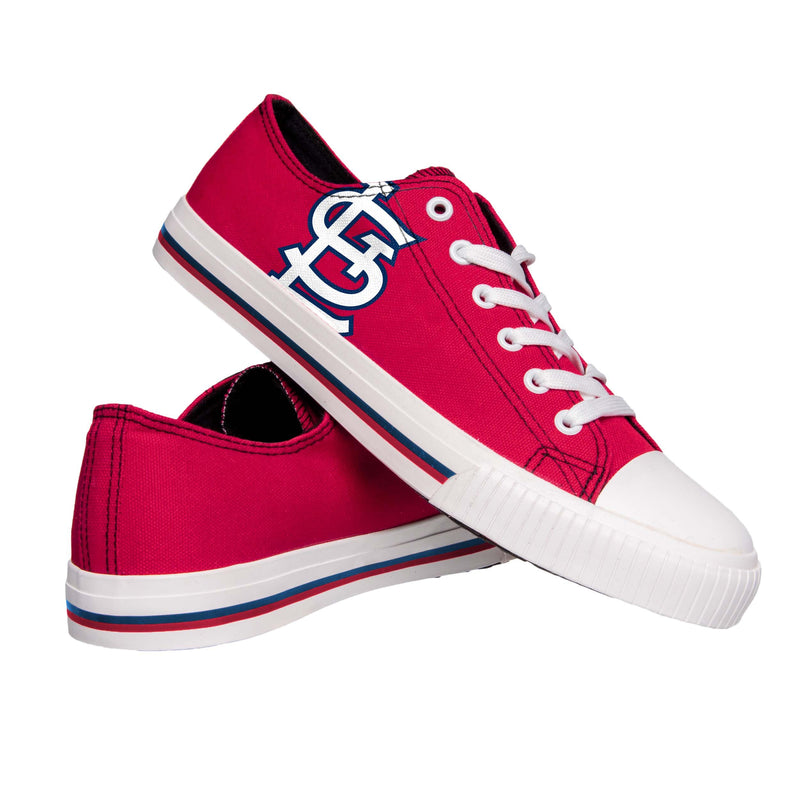 St Louis Cardinals MLB Mens Low Top Big Logo Canvas Shoes