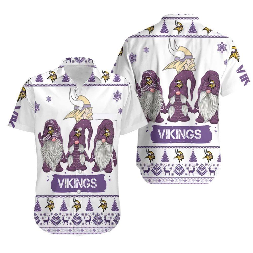 Christmas Gnomes Minnesota Vikings Ugly Sweatshirt Hawaii Shirt Ha31755