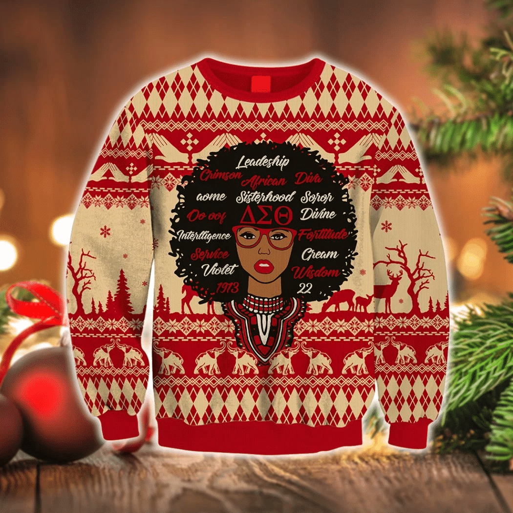 Black Girl Black Power Ugly Christmas Sweater