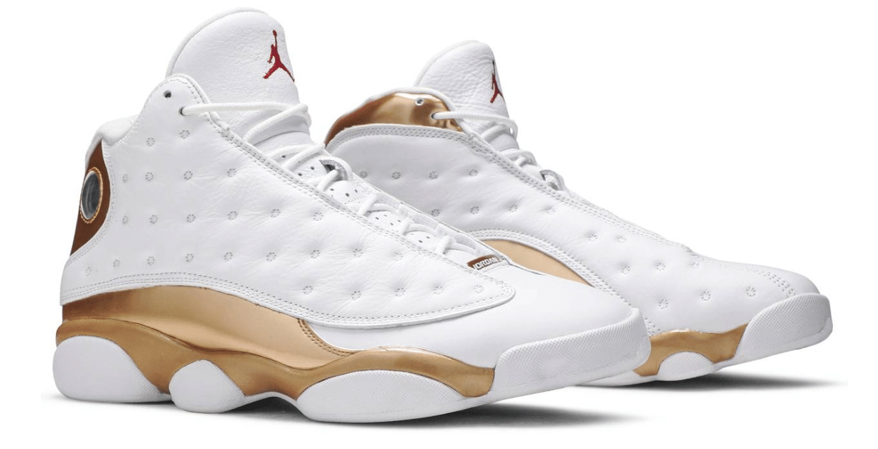 Jordan 13 White Metallic Gold Basketball Shoes Sport Sneakers