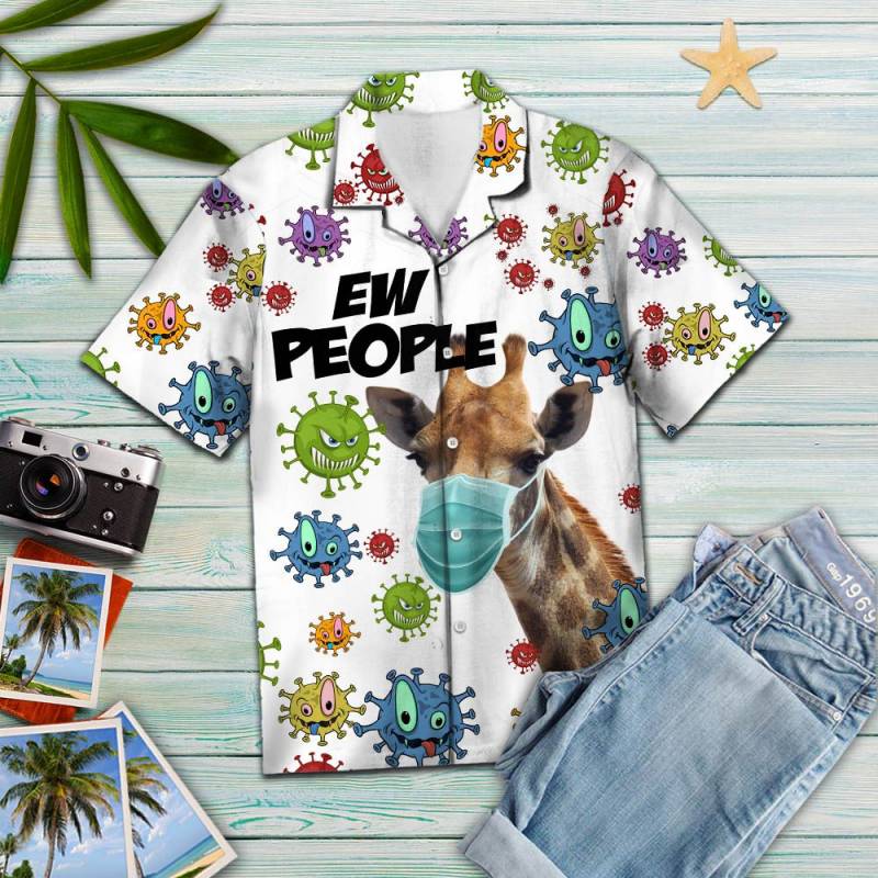 Giraffe Ew People Hawaii Shirt Ha64310