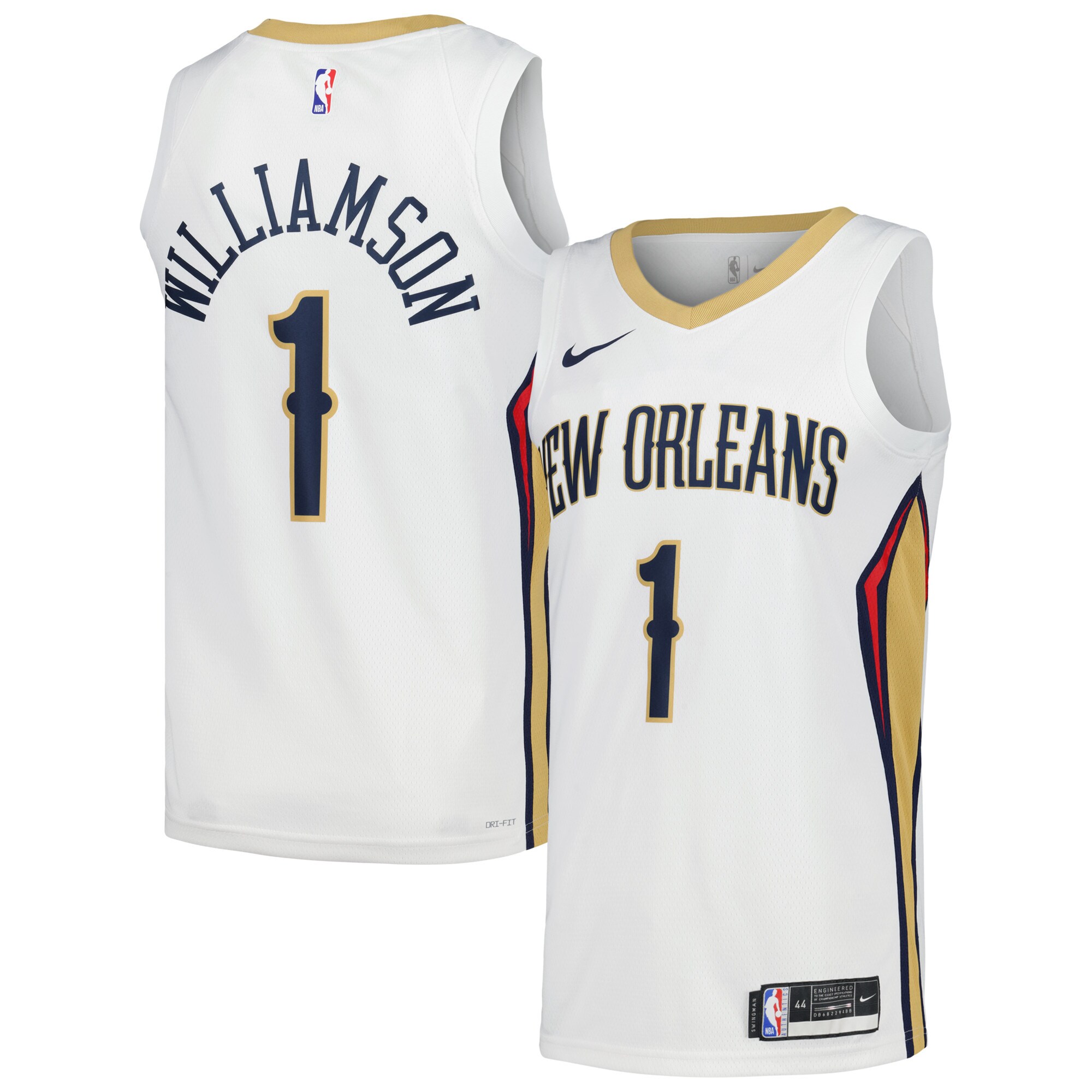Zion Williamson New Orleans Pelicans Swingman Player Jersey – Association Edition – White