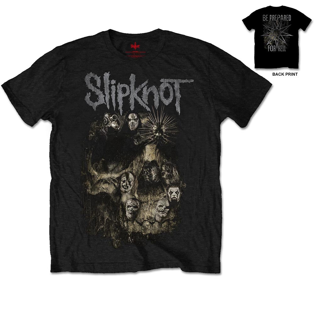 Slipknot Unisex Tee Skull Group (Back Print)