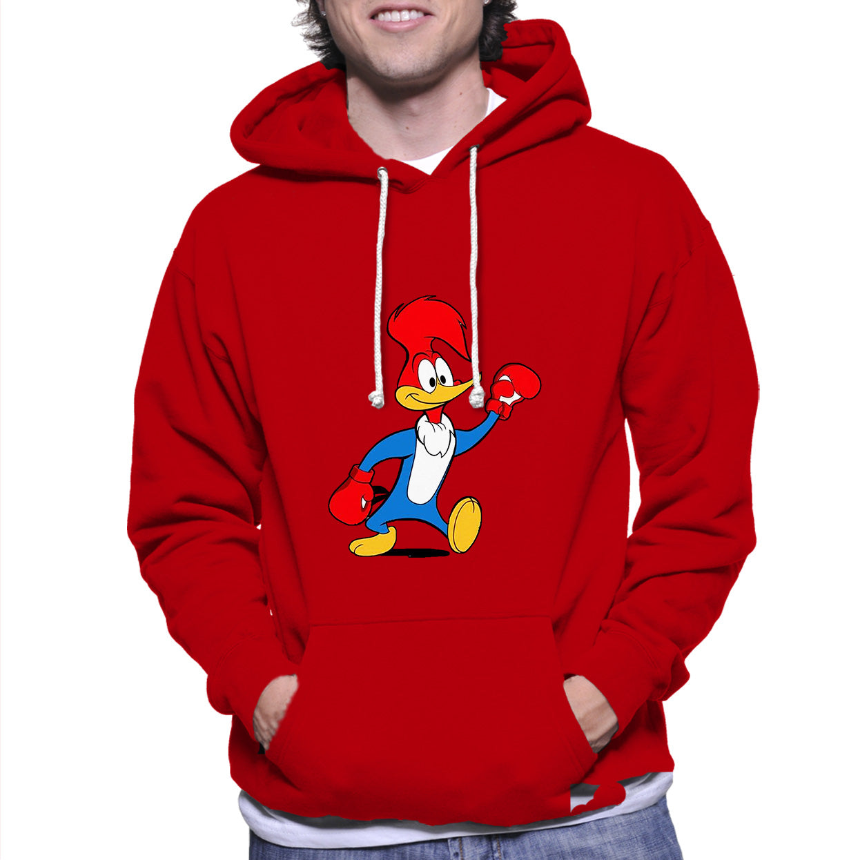 Woody Woodpecker Boxing Funny Cartoon Animation Unisex Hoodie