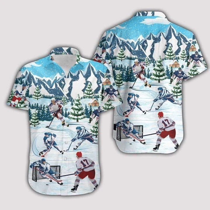 Christmas Lets Play Hockey Hawaii Shirt Unisex Adult Ha62410