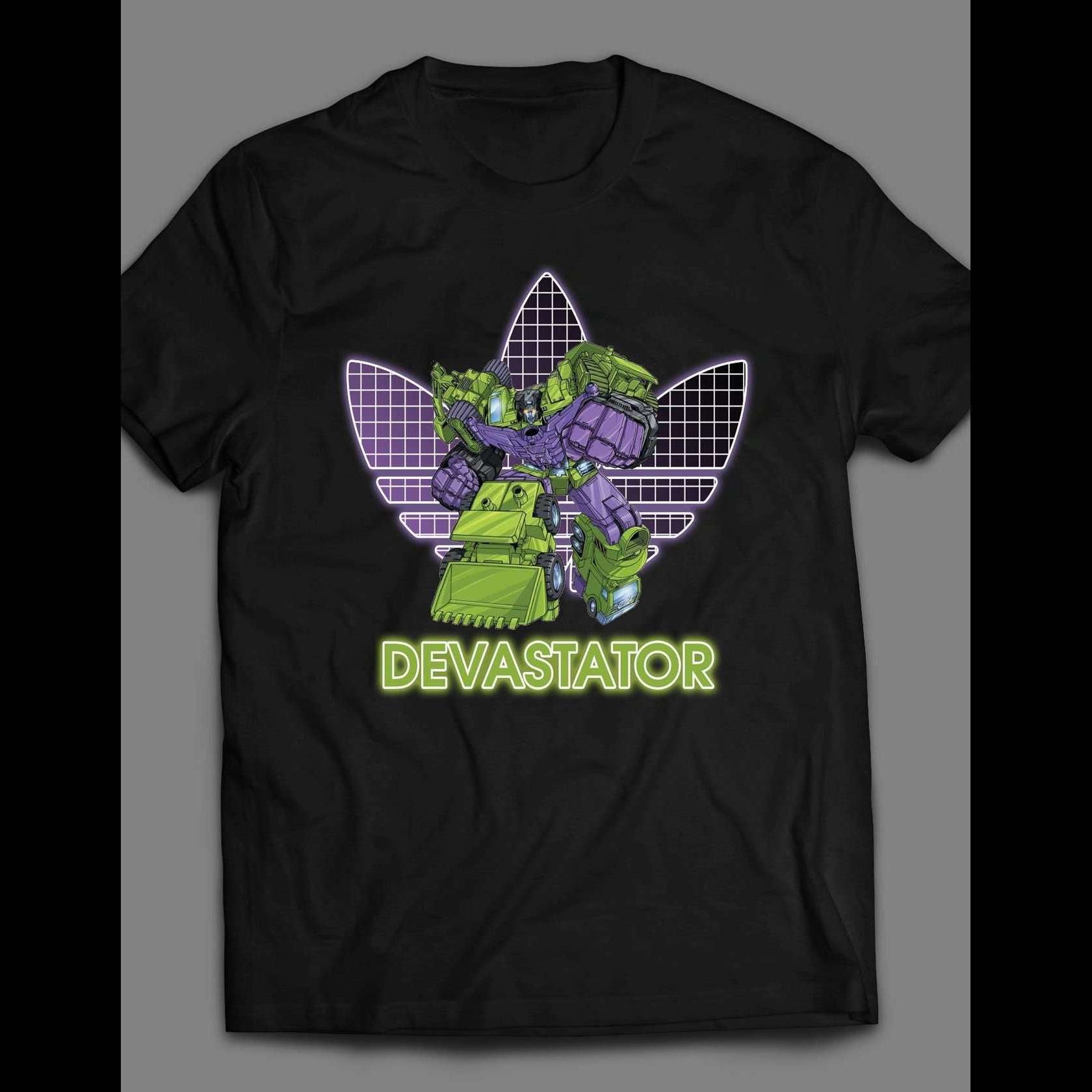 YOUTH SIZE TF ROBOTS DECEPTICON DEVASTATOR ATHLETIC WEAR INSPIRED SHIRT