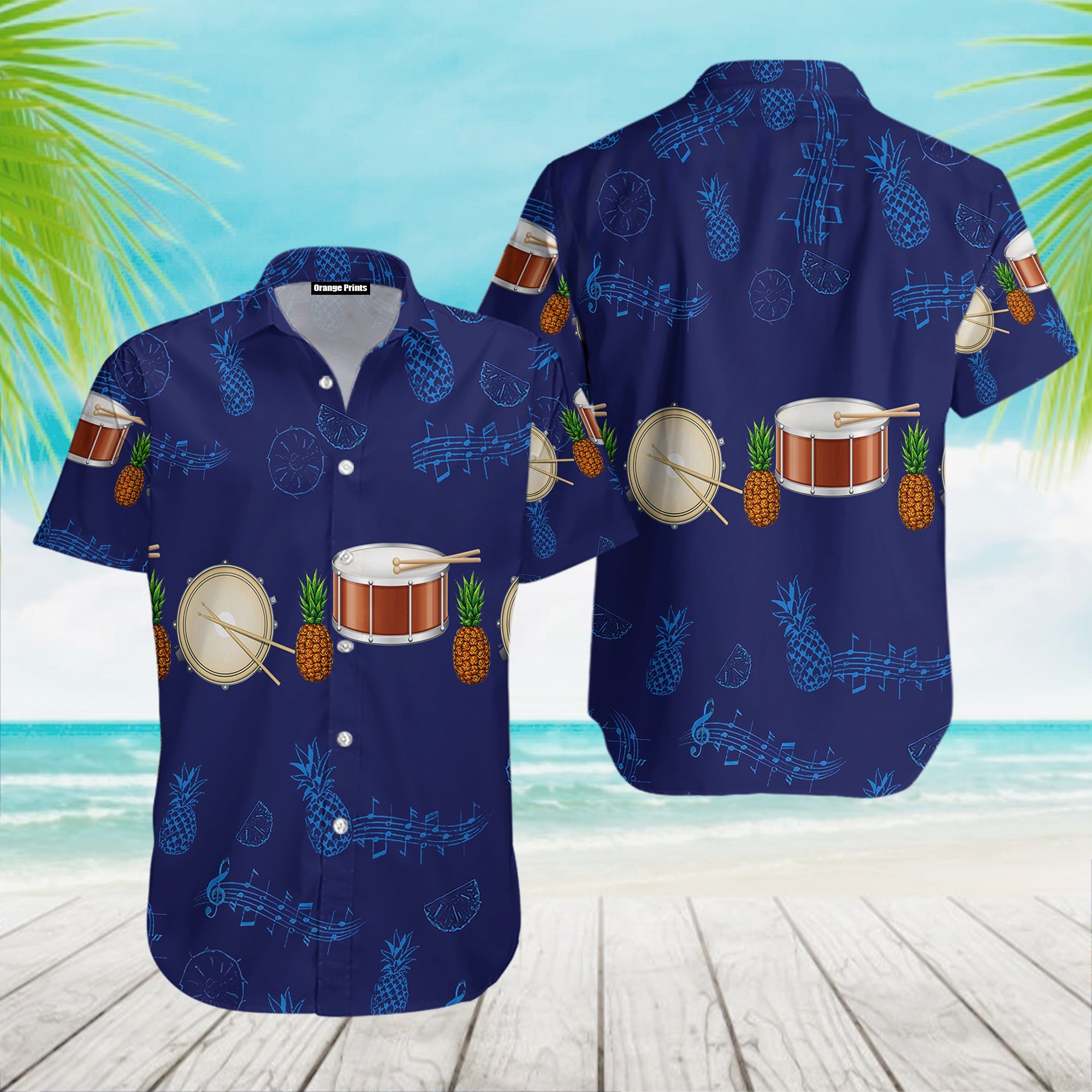 Snare Drum Musical Instrument Hawaii Shirt For Men Women Adult Ha17006